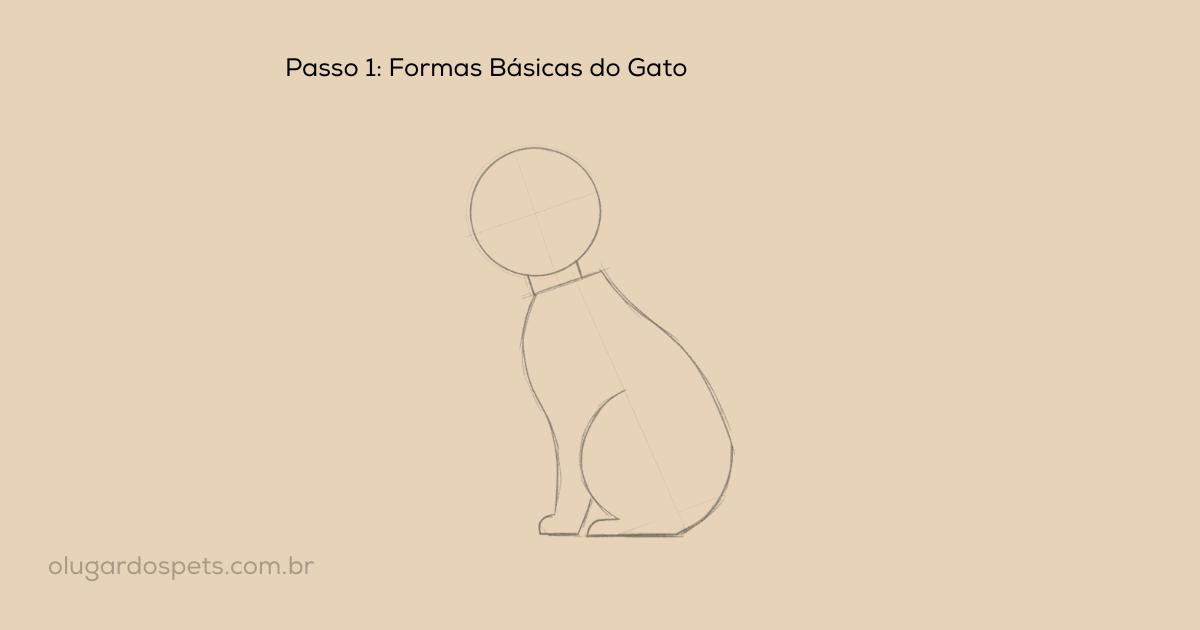 como desenhar um gato 