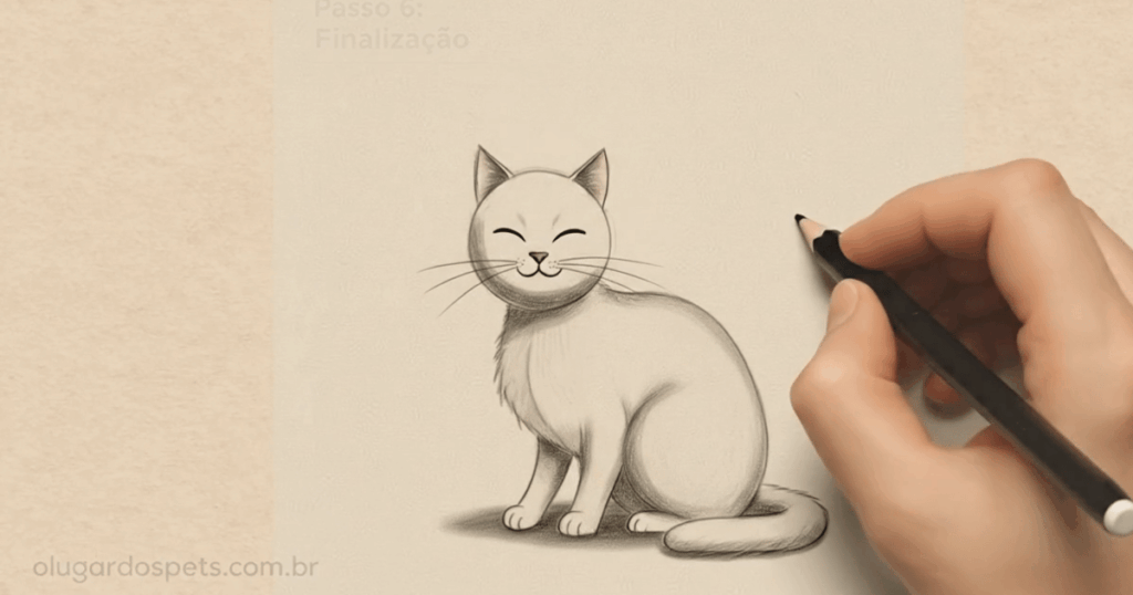 como desenhar um gato