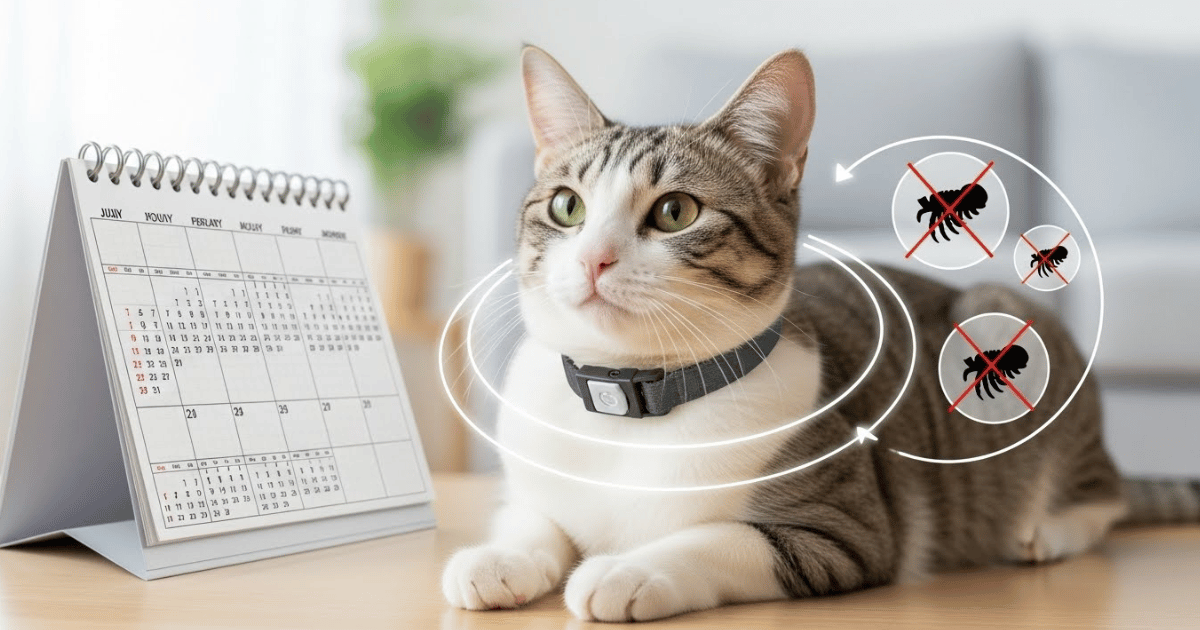 Coleira Antipulgas para Gatos Quanto tempo dura a proteção