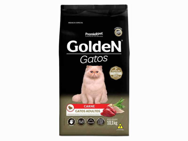 Ração Golden Gatos Adultos